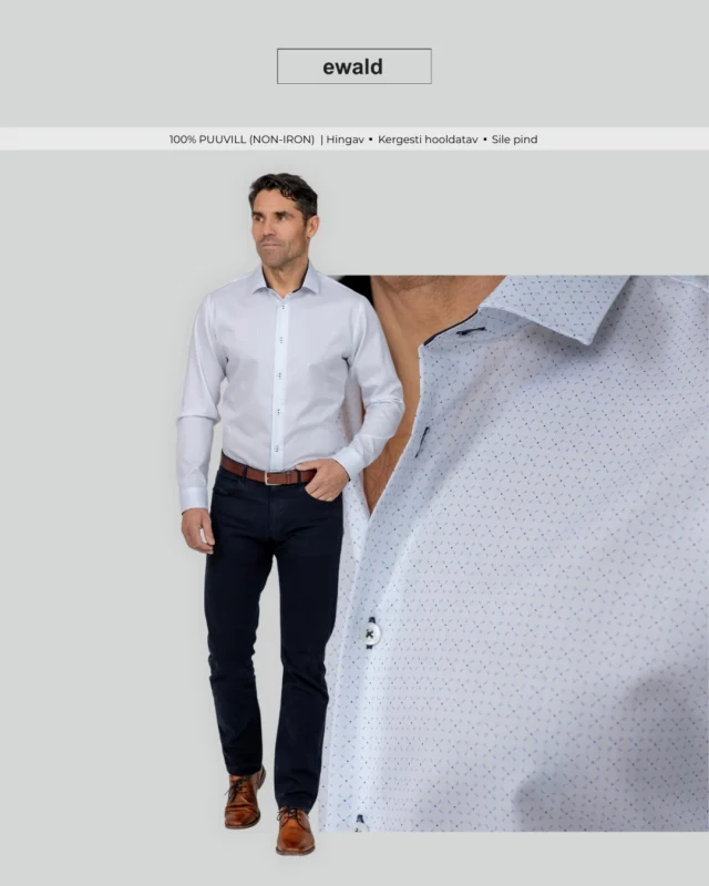 Vähem hoolt =rohkem aega. 😉  Non-iron töötlusega kangas hoiab särgi eksklusiivselt sileda ning aitab säästa aega.  Leia särk:
• e-poest sisestades otsingusse "4100" või
• Esinduspoest aadressil Paldiski mnt 29, Tallinn  #eestidisain #estoniandesign #kvaliteetsärgid #noniron